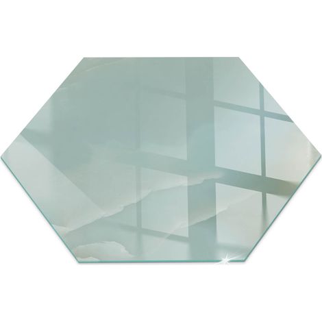 Décorative Plaque en verre trempé pour cheminée protection contre les braises et étincelles Motif marbre délicat h40 cm (1/5)