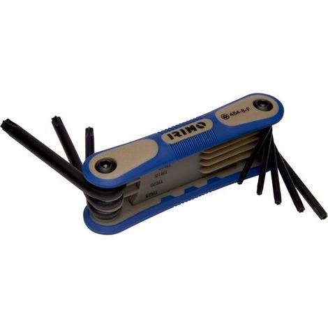 IRIMO - Jeu de 9 clés mâles pour vis Torx de sécurité, finition brunie, mm
