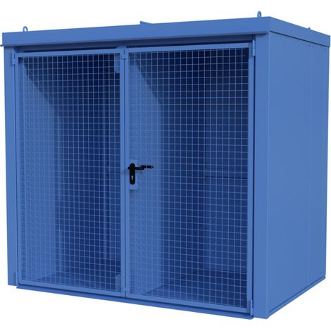 Bauer Südlohn Conteneur pour bouteilles de gaz GFC-B/W M3, peint, bleu clair (1/2)