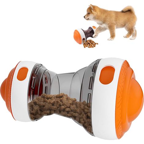 Jouet Interactif pour Chien,ESYFOR Jeu Intelligence pour Chien Indestructible Favorise la Digestion Distributeur de Friandises Réglable Distributeur de Croquettes Adapté aux Chiens et Chats