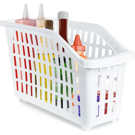 Contenitore stretto bianco su ruote da 13 l (1/5)