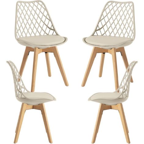 Packs Sillas Comedor - Pack 4 Sillas Mima - Greige