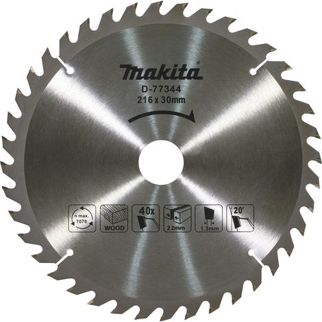 Makita TCT Sägeblatt 216x2,2x30 mm 40Z - D-77344 (1/2)