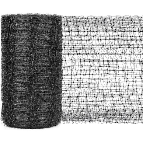 Filet anti oiseaux pour jardin 2 m x 30 m Noir Filet de protection en polyéthylène Protège les plantes, les fruits et les arbres des rongeurs, des oiseaux, des cerfs, etc.