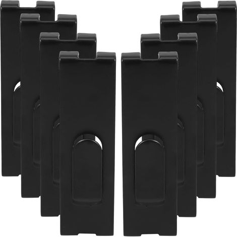 muraux en treillis métallique noir KICHOUSE lot de 8