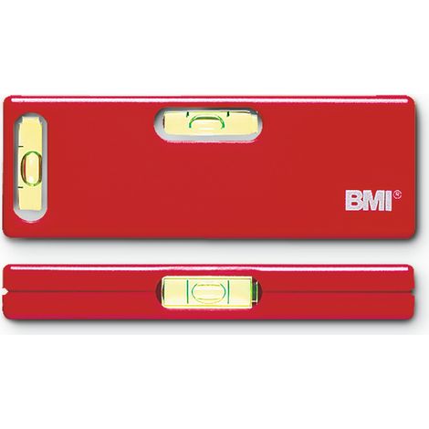BMI Kunstoffwasserwaage Pocket aus schlagfestem Kunsstoff, Plexiglaslibellen