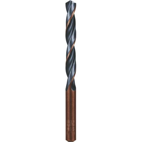 Foret Hélicoïdal HSS Court DIN 338 RN - Aciers 118° D. 6.5 x Lt. 101 x Lu. 63 x Q. 6.5 mm x Z2 - Diamwood