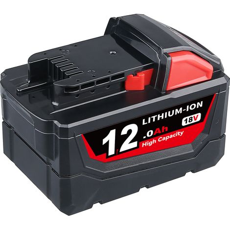 Pdstation – Batterie lithium-ion 18V 12Ah pour Milwaukee M18 FUEL – Autonomie optimisée – Indicateur LED – Compatible avec modèles 48-11-1812 à 48-11-1852 - FUEL 48-11 (1/5)