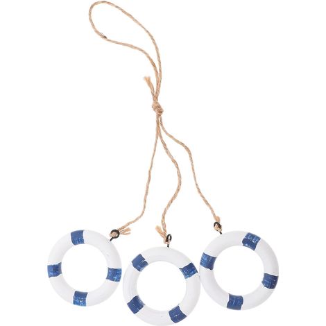 Pendentif bouée suspendue style méditerranéen bord de mer (1/5)