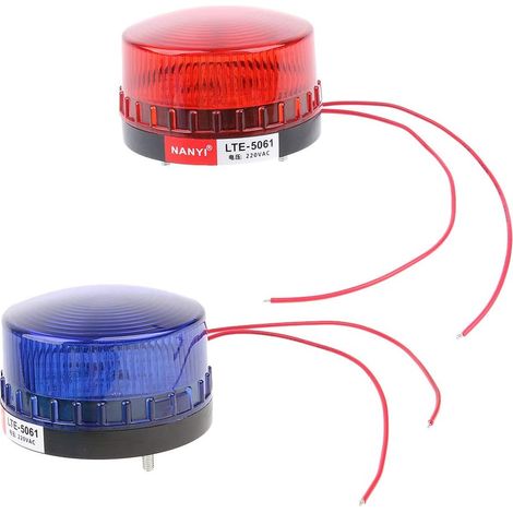 Gyrophares LED – Balises Clignotantes d’Avertissement Éclairage d’Urgence pour Atelier Voiture Sécurité 220V (1/5)