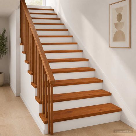 vidaXL Nez de marche 12 pièces 90 x 25 x 2 cm Marron (1/5)