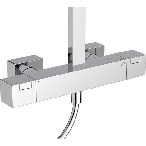 Ideal Standard Ceratherm C100 - Set doccia termostatico, 30x30 cm, cromo A7542AA