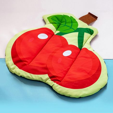 Tapis rafraîchissant pour animaux de compagnie (Cerise) pour chiens et chats, couverture-canapé respirante, lit pour chien pour l'intérieur, l'extérieur et les voyages (1/4)