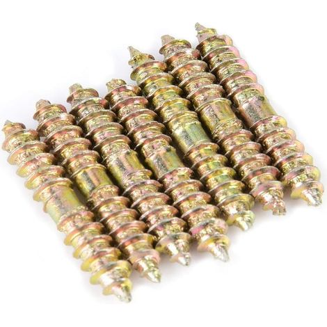20pcs Boulon Fileté Boulon à Bois de Connecteur de Meubles Porte des Goujons 5  30mm