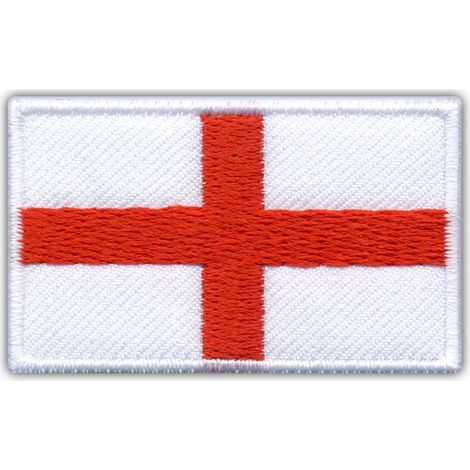 Aufnäher mit der Flagge Englands – zum Aufnähen – gestickter Aufnäher/Abzeichen/Emblem