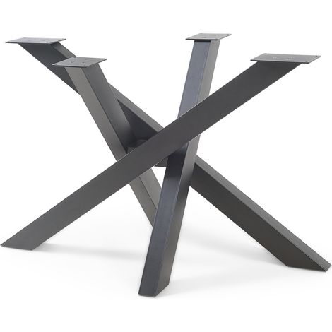 Tischgestell Umala 115x65x72 cm Stahl Schwarz [en.casa] (1/5)
