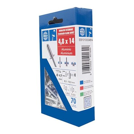 RIVETTO BLISTER 70 PZ - 4,8X14 MM