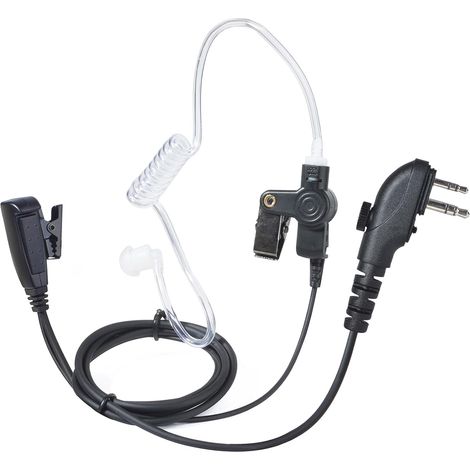 1 Écouteur radio, câble polyuréthane, microphone discret, tube acoustique, PTT rotatif, pour Hytera Midland (1/5)