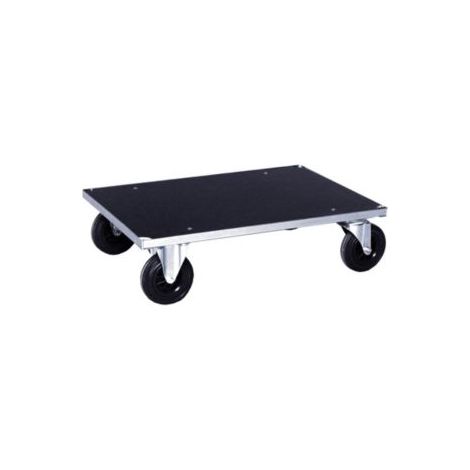 Kongamek Plattformwagen, verzinkt mit Ladefläche aus MDF 1200x800x260mm Gummibereifung und Bremse (1/2)