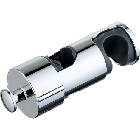 Support de pommeau de douche réglable sans perçage avec crochet, installation par poinçon et réglage de la hauteur pour tringles de 18 à 25 mm, matéri