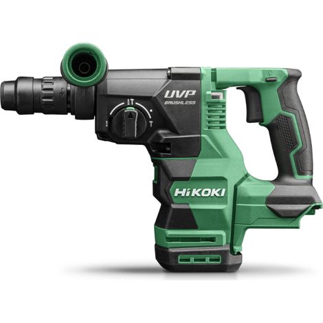 Hikoki – Perforateur-burineur sans fil 28mm – 3 fonctions : perçage, burinage, percussion – Moteur Brushless – Pour béton armé et bois dur (1/2)