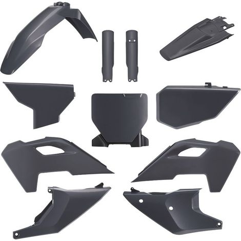 Kit completo di plastiche Polisport per Husqvarna TC FC 23 25, grigie e resistenti.