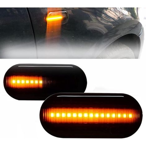 Juego de bombillas para intermitentes dinámicos de coche Canbus, Intermitentes laterales LED, Compatible VW Lupo, Resistente agua, Plug & Play (1/5)