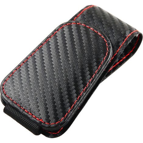 Autobrillenrahmen, magnetischer Autobrillen-Aufhängeclip aus Leder, universeller Auto-Sonnenbrillenrahmen mit Clip (schwarz 4,59,5 cm) (1/5)