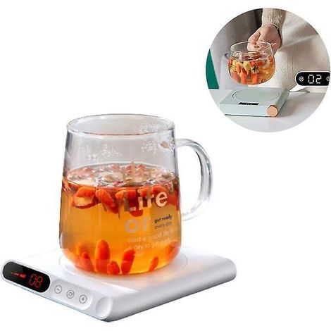 Dessous de verre chauffant rechargeable par USB, base chauffante thermostatique, outils pour la maison (1/2)