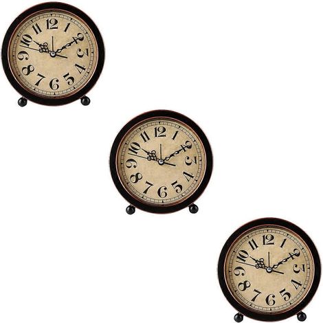 Réveil 3 en 1, projecteur de voyage, horloge décorative rétro (1/5)