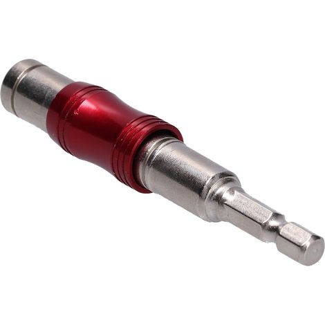 Porte-embout hexagonal en acier au chrome-vanadium, rallonge multi-angles autobloquante pour perceuse et tournevis électrique (rouge argent) (1/5)