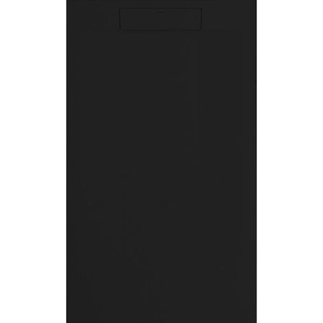 Plato de ducha pizarra SUEZ negro  70x160 cm