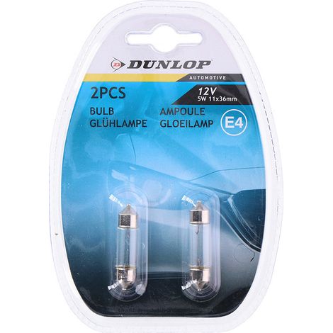 Ampoule Dunlop 12V 5W 1,1x3,6cm (1/2)