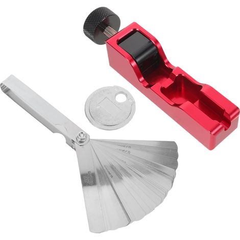Outil Réglage D’écartement Bougies Allumage Kit 3 Pièces Rouge Jauge Épaisseur Soupape Précision Entretien Auto Moto (1/5)