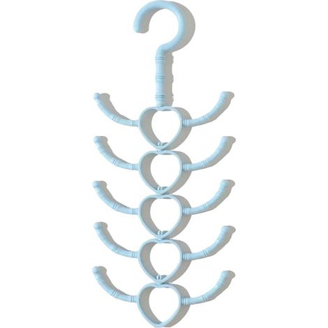 Lot de 10 crochets rotatifs multifonctions 10 branches, organisateur de vêtements en plastique (1/4)