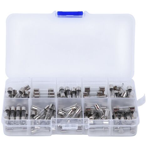 Assortiment de fusibles en verre 0,2a-20a, 100 pièces, accessoires industriels pour équipement de contrôle de puissance (1/5)