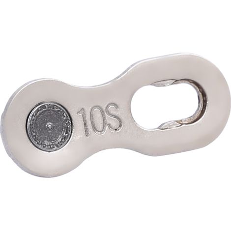 1 Paire de Maillon Rapide Argenté pour Chaîne Vélo 10 Vitesses, Connexion Rapide pour VTT et Bicyclette (1/5)