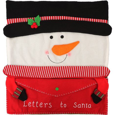 Housse de Chaise Bonhomme de Neel Decorative Noel Couvre Fauteuil Festif Decoration Intérieure Créative pour Fête d'Hiver -KZQ (1/2)