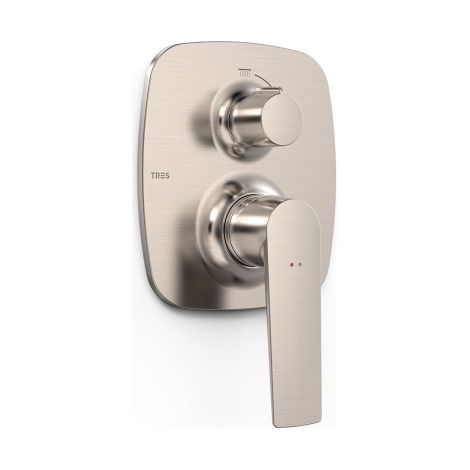 Pièce apparente pour boîtier encastré Rapid‑box 2 voies Loft Acier - TRES 22228101AC