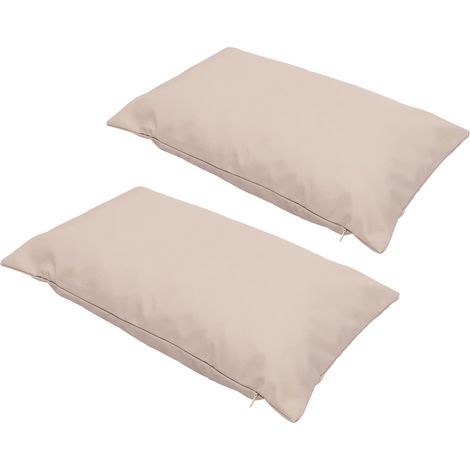 Lot de 2 Housses de Coussin Protège L’Oreiller Imperméables, en Polyester, Fermeture Éclair Pratique, Aspect Décoratif, pour Voiture et Extérieur (1/5)
