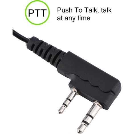 Écouteur universel à 2 broches pour talkie-walkie K Head (1/5)