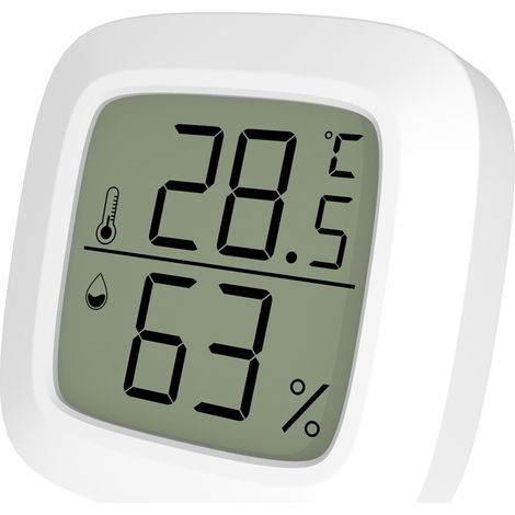 Termómetro higrómetro digital para dormitorio con sensor, precisión ±1°C, humedad 10%-99% para bebé, oficina, habitación. (1/5)