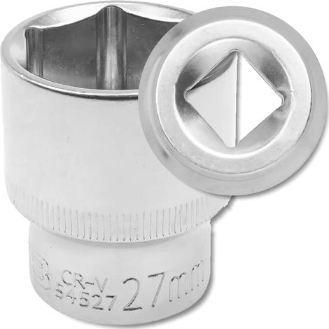 JCB Steckschlüssel 1/2" 27 mm 6-kant Cr-V (1/5)
