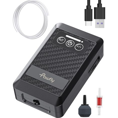 Pompe à Air Aquarium sur Batterie au Lithium Pompe à Oxygène Type C Rechargeable pour Aquarium 20-500 L Bulleur Aquarium Silencieux et Portable pour la Pêche en Plein Air Panne d'Électricité