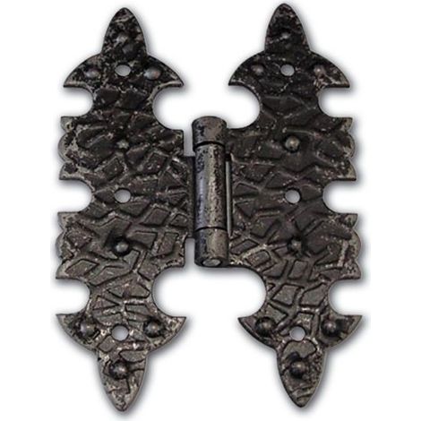CERNIERA IN FERRO BATTUTO ALA PIANA 95X65MM CF.2PZ (1/2)