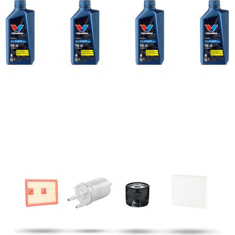 Kit tagliando 4 FILTRI e 4L OLIO compatibile con Vw POLO V (6R,6C) 1.4 TSI 110kw Dal 2014 (1/5)