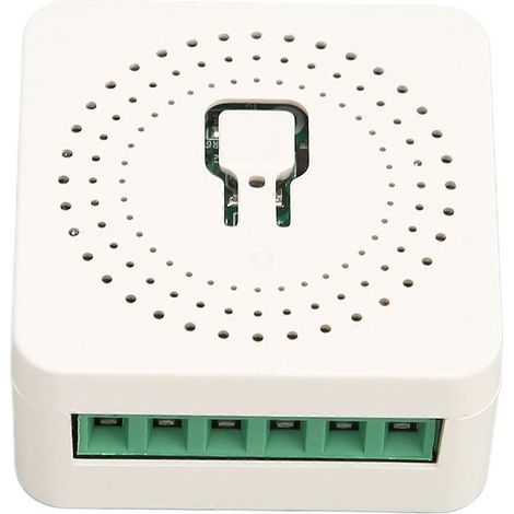 Interrupteur Relais Intelligent Mini WiFi TUYA Commande à Distance par Application Fonction Minuterie pour Alimentation AC100-240V (1/5)