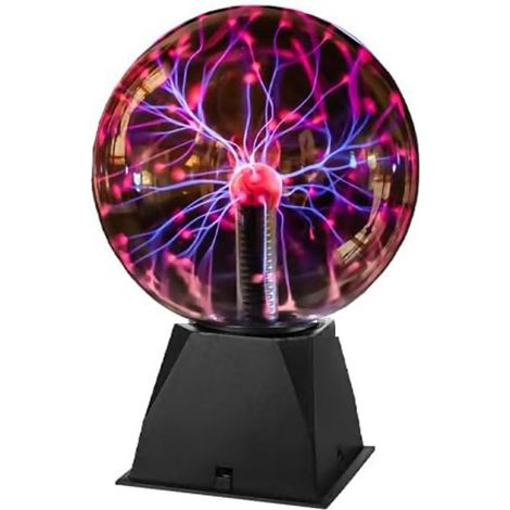 Lampe Plasma 6" Magique Lampe Plasma Sensible au Toucher et au Son Lumière Nouveauté Lumières de Nuit pour Décoration (1/4)