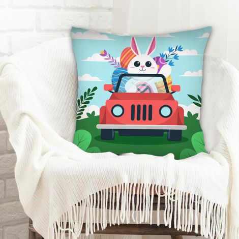 Housse de coussin sans coussin maison douce confortable pour décoration de Pâques pour la maison (1/5)