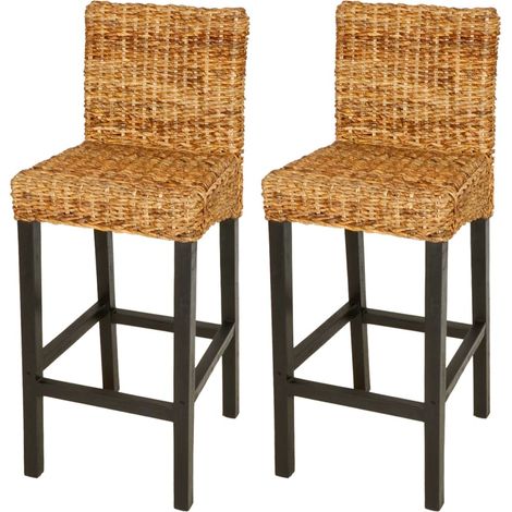 Lot de 2 Tabourets de bar,Chaises hautes de bar luxueuses Abaca -70384 (1/5)
